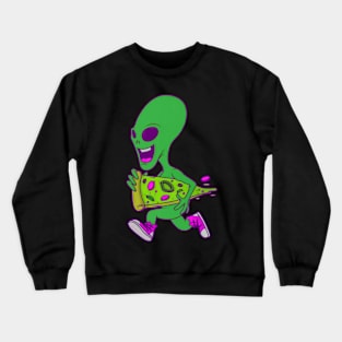 Alien pizza Crewneck Sweatshirt